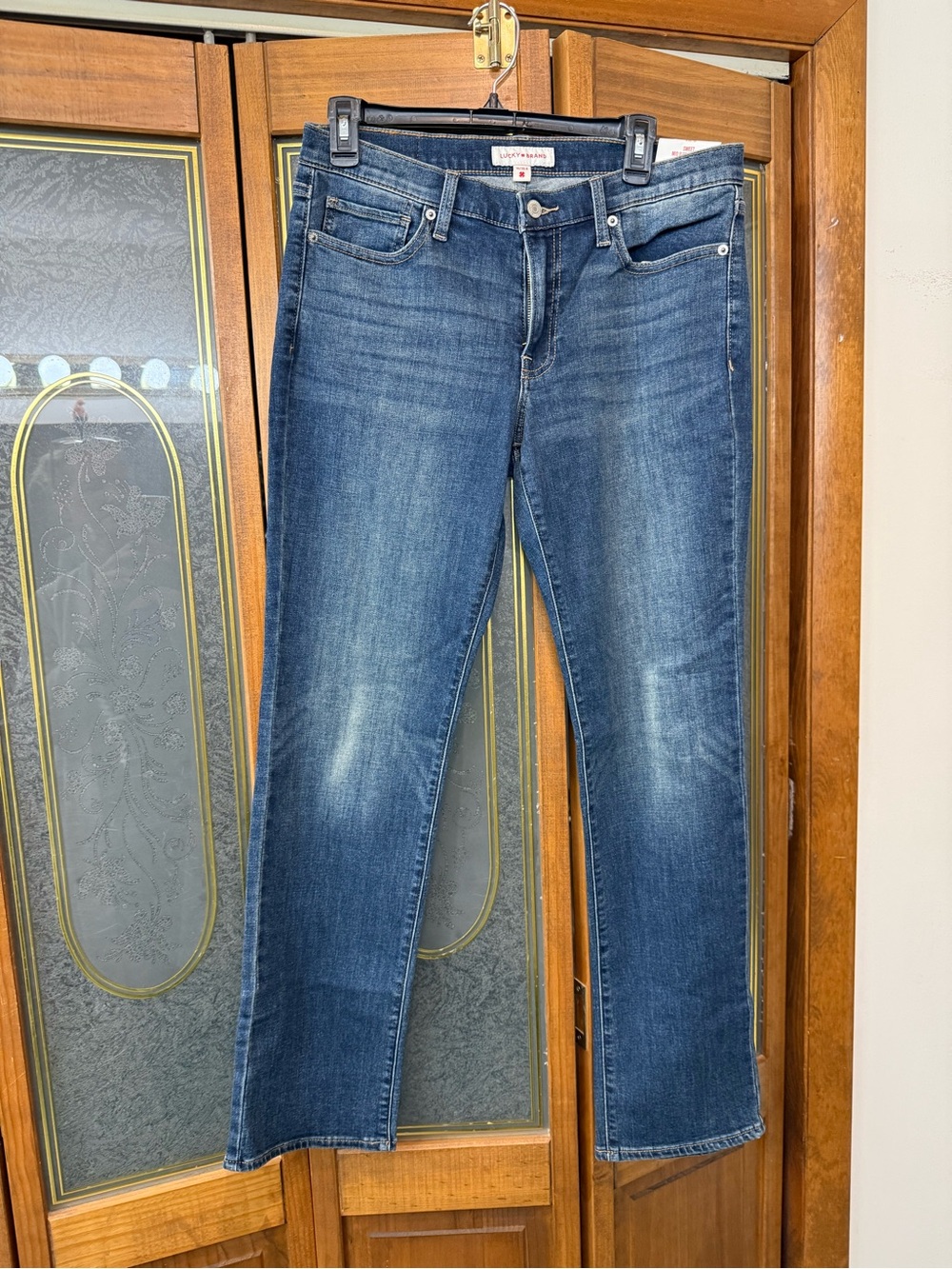 Women’s Blue Straight-Leg Jeans - Classic Mid Wash LUCKY BRAND, BRAND NEW